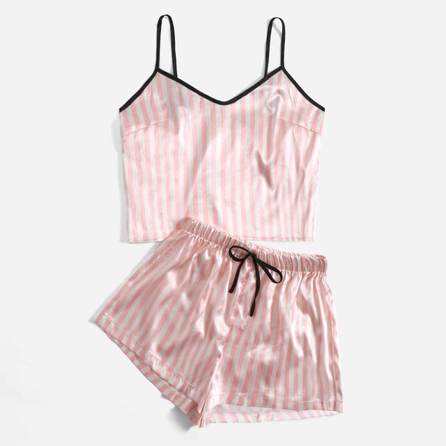 Sexy Stripe Women Sleepwear Set - Frederika’s favorites 🦊