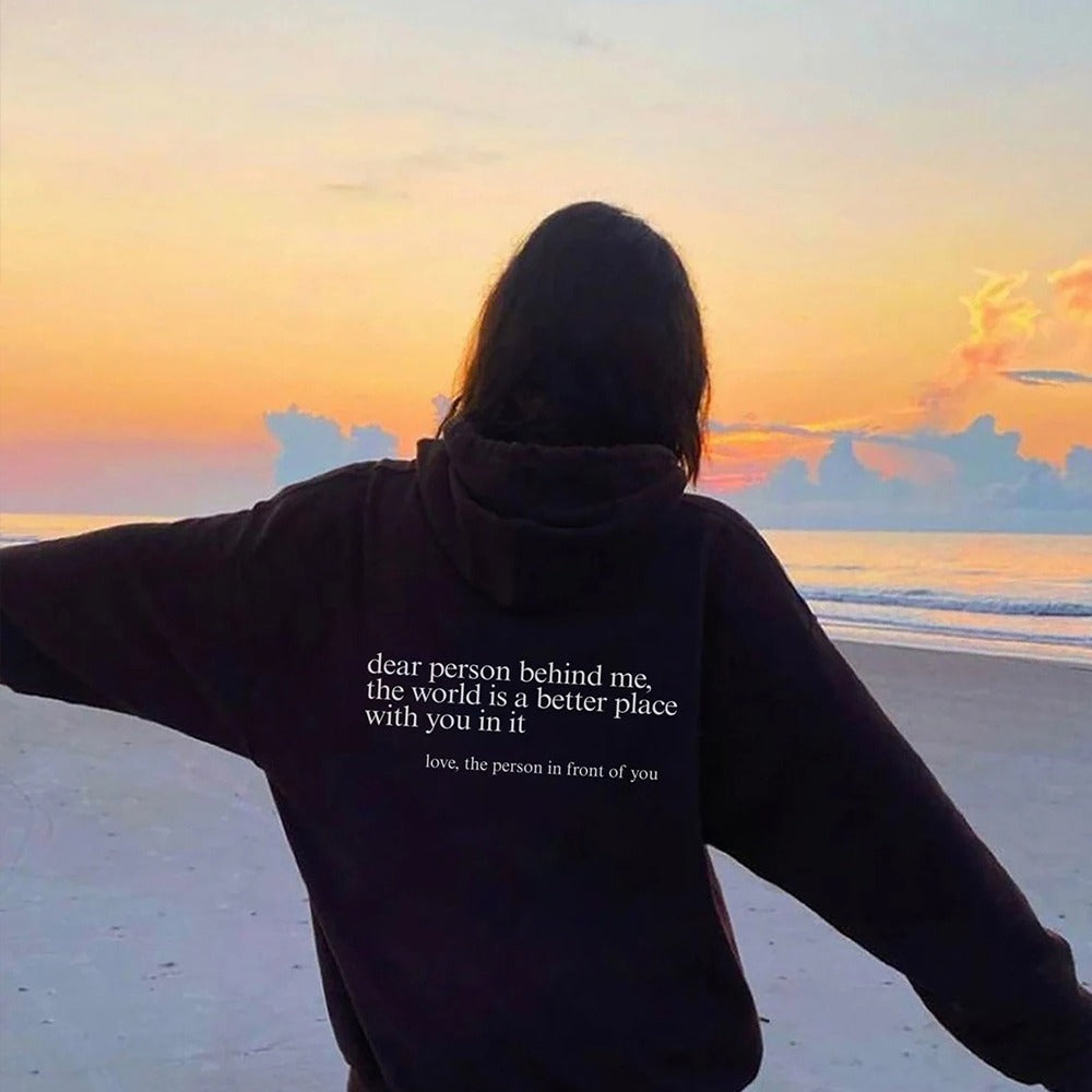 "Dear Person behind Me" Hoodie - Frederika’s favorites 🦊