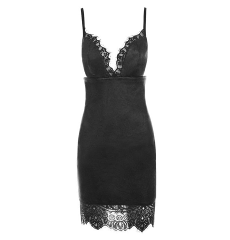 Bodycon Leather  Mini Dress - Frederika’s favorites 🦊