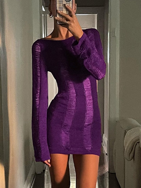 Puloru Sexy Knitted Cutout Short Dress - Frederika’s favorites 🦊