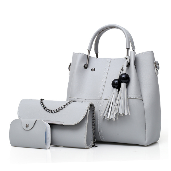 European and American fashion single shoulder Messenger bag ladies three-piece tassels mother bag - Frederika’s favorites 🦊