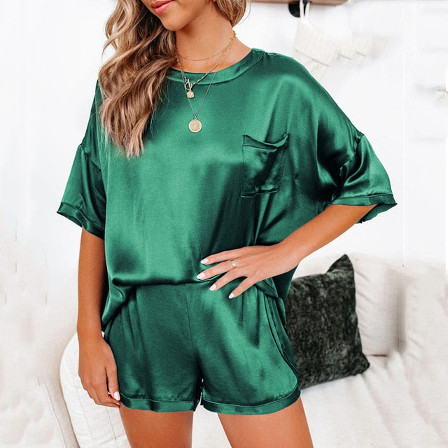 Summer Satin Pajamas Set Women - Frederika’s favorites 🦊