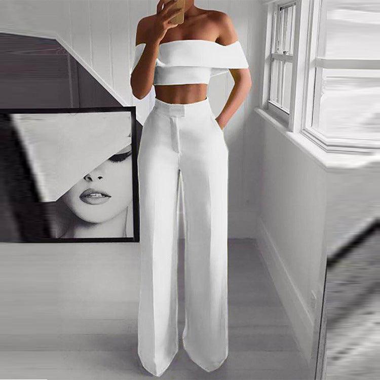 Women  Strapless  and Wide Leg Pants Sexy Two Piece Outfits - Frederika’s favorites 🦊
