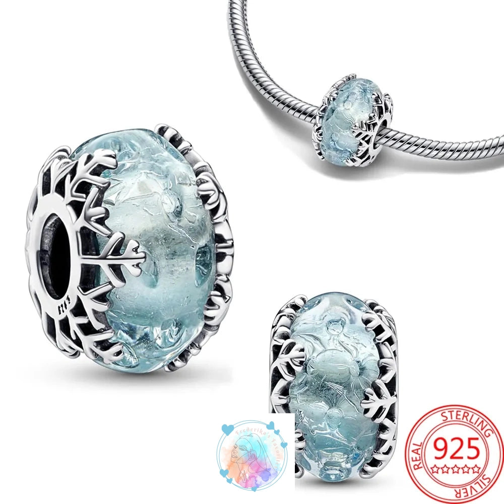 Disney Charm Bracelet with Stitch, Minnie Mouse, and Winnie Charms - 925 Sterling Silver Dangle Beads for Pendant Jewelry