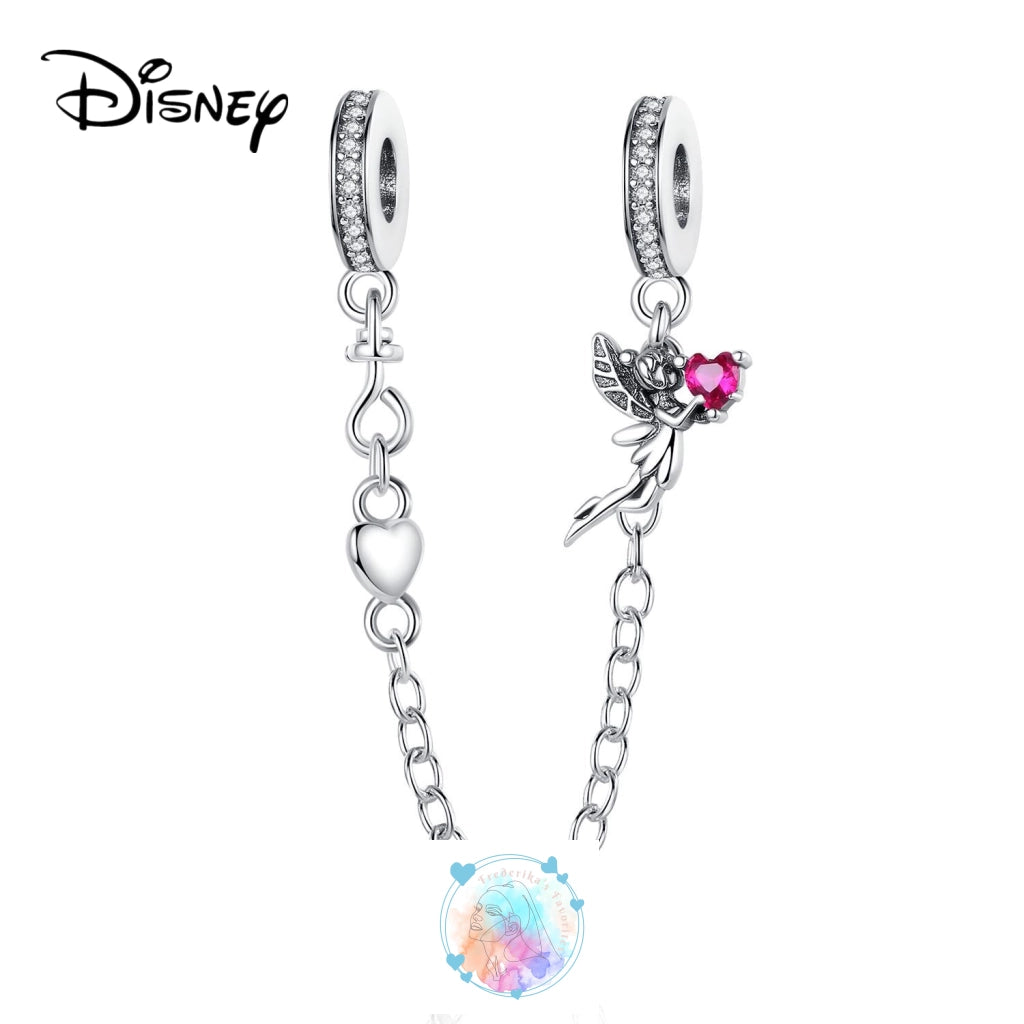 Disney Charm Bracelet with Stitch, Minnie Mouse, and Winnie Charms - 925 Sterling Silver Dangle Beads for Pendant Jewelry