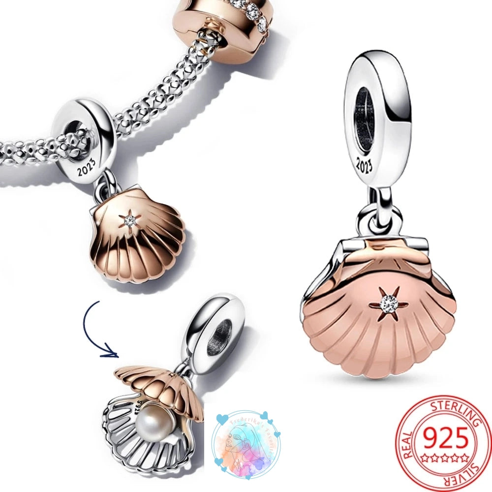 Disney Charm Bracelet with Stitch, Minnie Mouse, and Winnie Charms - 925 Sterling Silver Dangle Beads for Pendant Jewelry