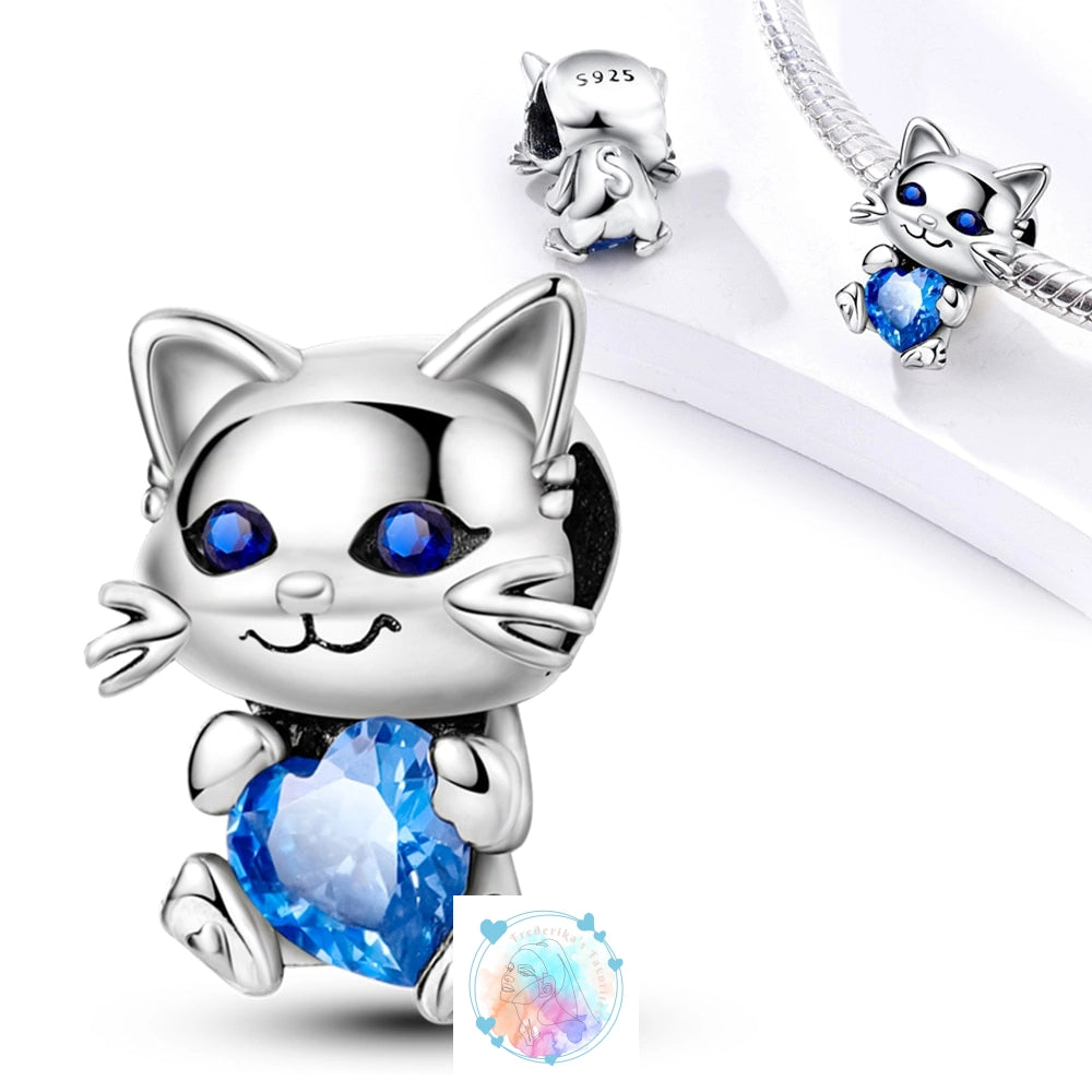 Disney Charm Bracelet with Stitch, Minnie Mouse, and Winnie Charms - 925 Sterling Silver Dangle Beads for Pendant Jewelry