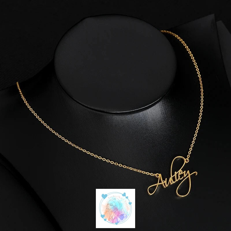 Personalized Joias Name Necklace - Stylish Stainless Steel Pendant with Custom Name for Women