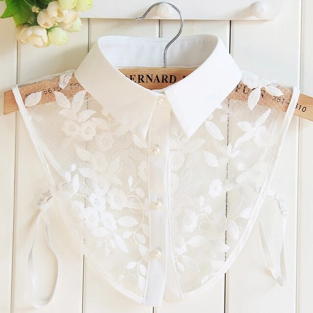 Detachable Silver Beaded Fake Collar - Frederika’s favorites 🦊