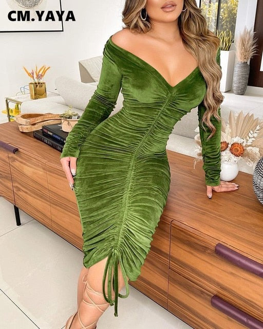 Pencil Velvet Dress - Frederika’s favorites 🦊