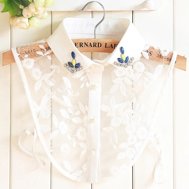Detachable Silver Beaded Fake Collar - Frederika’s favorites 🦊