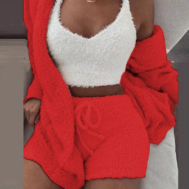 Flannel Velvet Pajamas Set - Frederika’s favorites 🦊