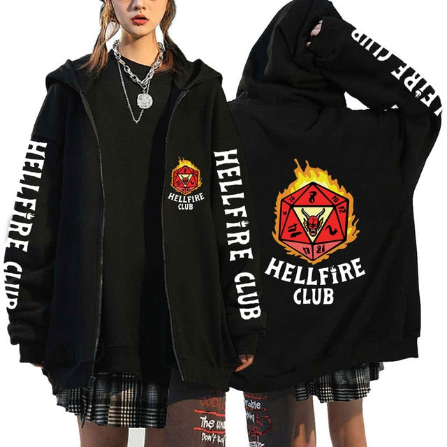 Funny Stranger Things Season 4 Zipper Hoodie - Frederika’s favorites 🦊