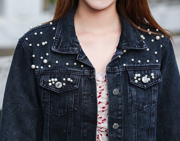 Pearl Casual Denim Jacket for Women - Frederika’s favorites 🦊