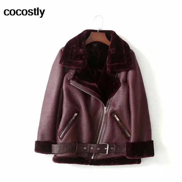 High Quality Woman's Faux Leather Fur Coat - Frederika’s favorites 🦊