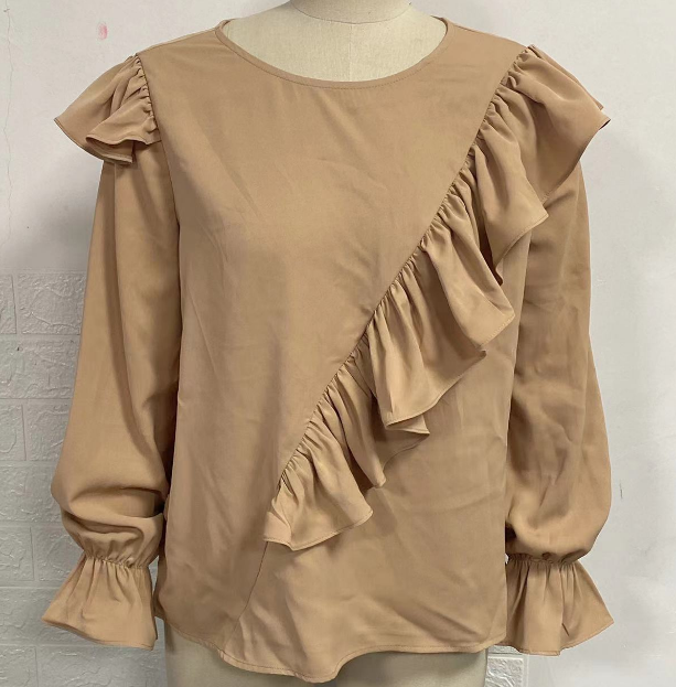 Lady Office Work Ruffles O-Neck Blouse - Frederika’s favorites 🦊