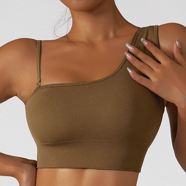Summer Sexy Oblique Shoulder Yoga Clothes Tops - Frederika’s favorites 🦊