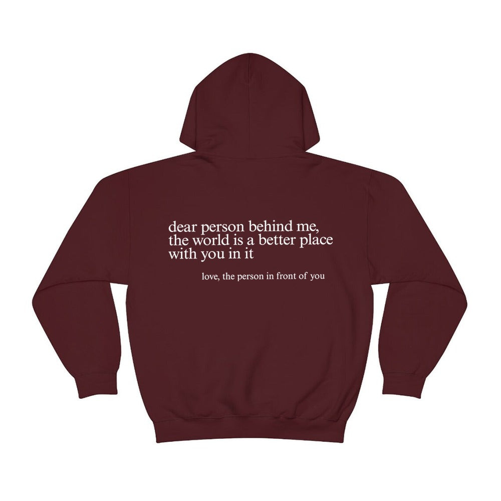 "Dear Person behind Me" Hoodie - Frederika’s favorites 🦊
