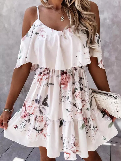 Off Shoulder Floral Mini Dress - Frederika’s favorites 🦊