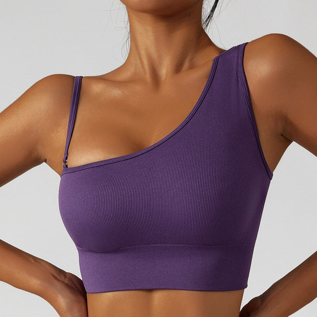 Summer Sexy Oblique Shoulder Yoga Clothes Tops - Frederika’s favorites 🦊
