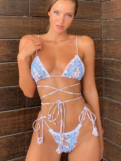 Sexy Triangle Double-Sided Bikini Set - Frederika’s favorites 🦊