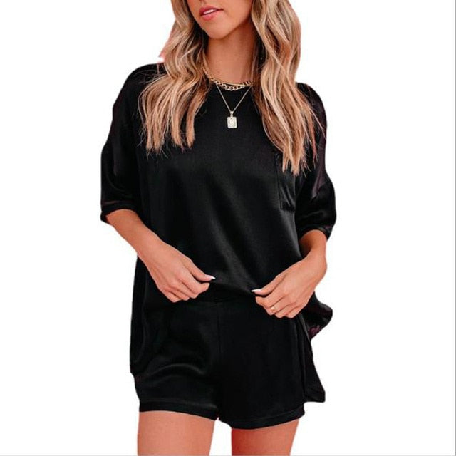 Summer Satin Pajamas Set Women - Frederika’s favorites 🦊