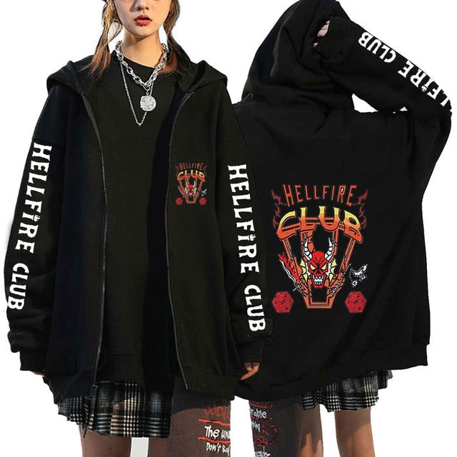 Funny Stranger Things Season 4 Zipper Hoodie - Frederika’s favorites 🦊