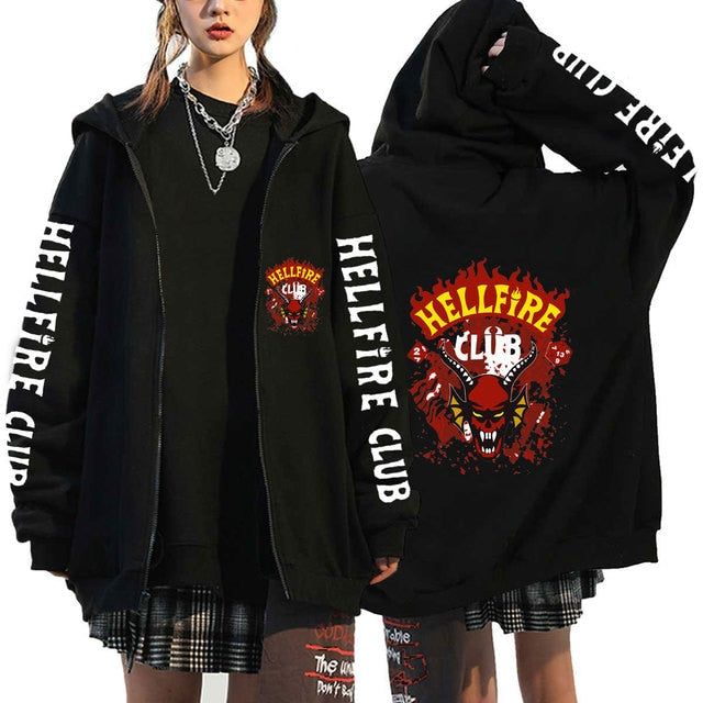 Funny Stranger Things Season 4 Zipper Hoodie - Frederika’s favorites 🦊