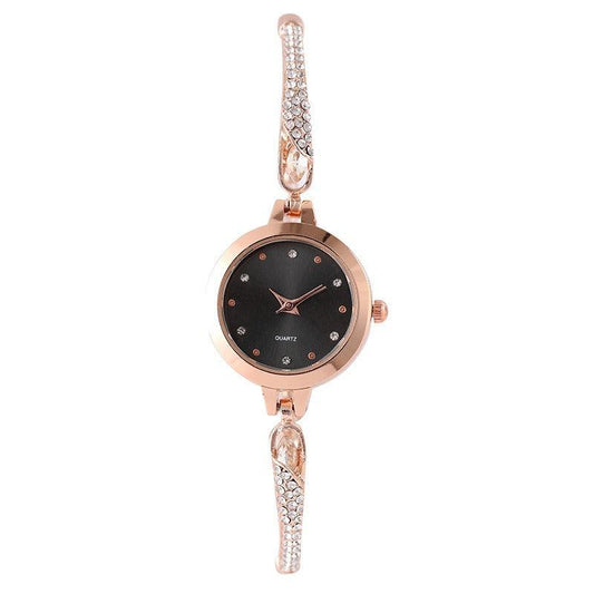 Girls' Watch Fashionable Diamond Inlaid INS. Academic Style Temperament Dial Decoration Lazy Pull Women's Bracelet Watch - Frederika’s favorites 🦊