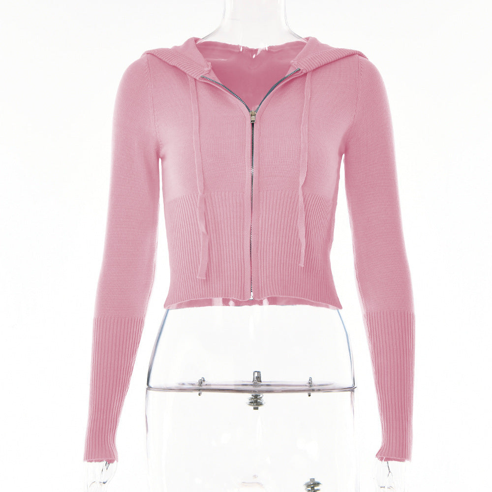 Hoodie Suit Women Leisure Sexy Zip Long Sleeve Sweater And High Waist Long Pants Set - Frederika’s favorites 🦊