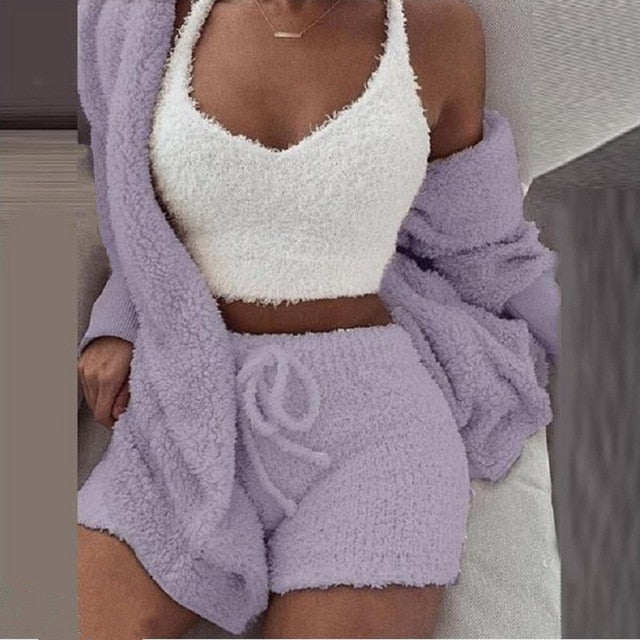 Flannel Velvet Pajamas Set - Frederika’s favorites 🦊