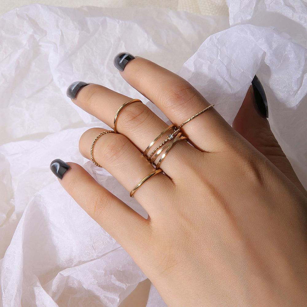 Ring Ins Cold Wind 5-piece Joint Ring Female - Frederika’s favorites 🦊