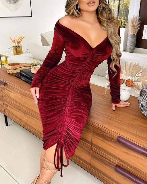 Pencil Velvet Dress - Frederika’s favorites 🦊