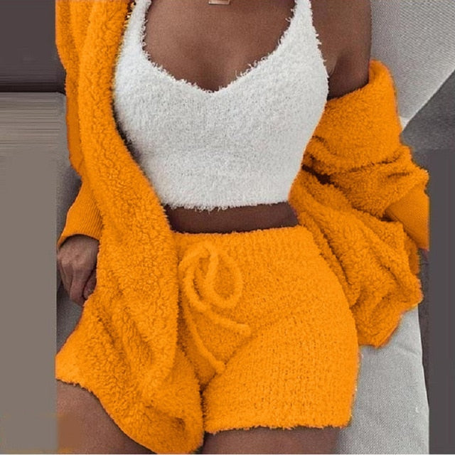 Flannel Velvet Pajamas Set - Frederika’s favorites 🦊