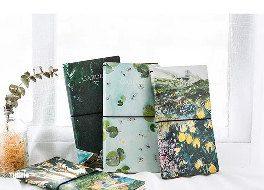 Travel Journal Artistic forest leather diary Midori Notebook Standard Size Vintage Traveler's Notebook Handy Design 64 Sheets - Frederika’s favorites 🦊