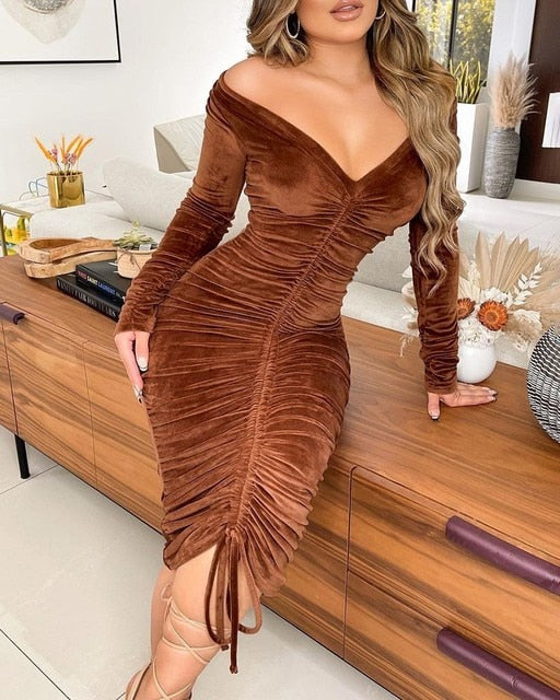Pencil Velvet Dress - Frederika’s favorites 🦊