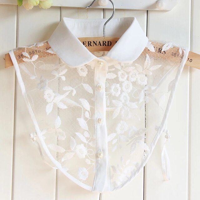 Detachable Silver Beaded Fake Collar - Frederika’s favorites 🦊