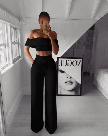 Cropped Top + Long Trousers Set - Frederika’s favorites 🦊