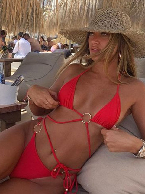 Sexy Triangle Double-Sided Bikini Set - Frederika’s favorites 🦊