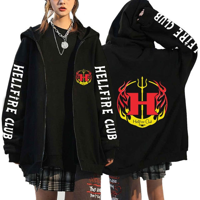 Funny Stranger Things Season 4 Zipper Hoodie - Frederika’s favorites 🦊