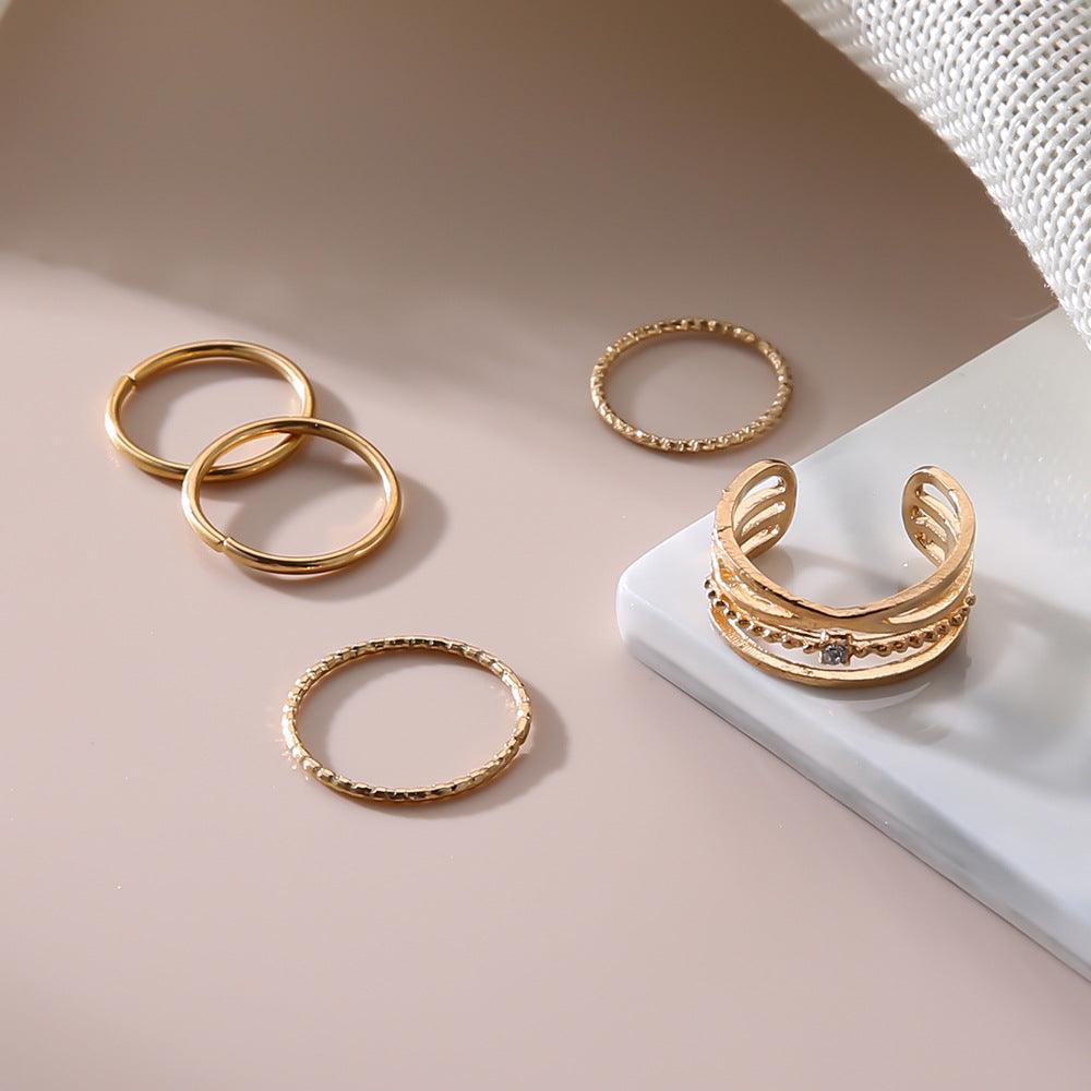 Ring Ins Cold Wind 5-piece Joint Ring Female - Frederika’s favorites 🦊