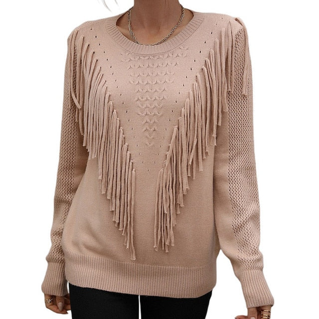 Women Tassels Autumn Sweaters - Frederika’s favorites 🦊