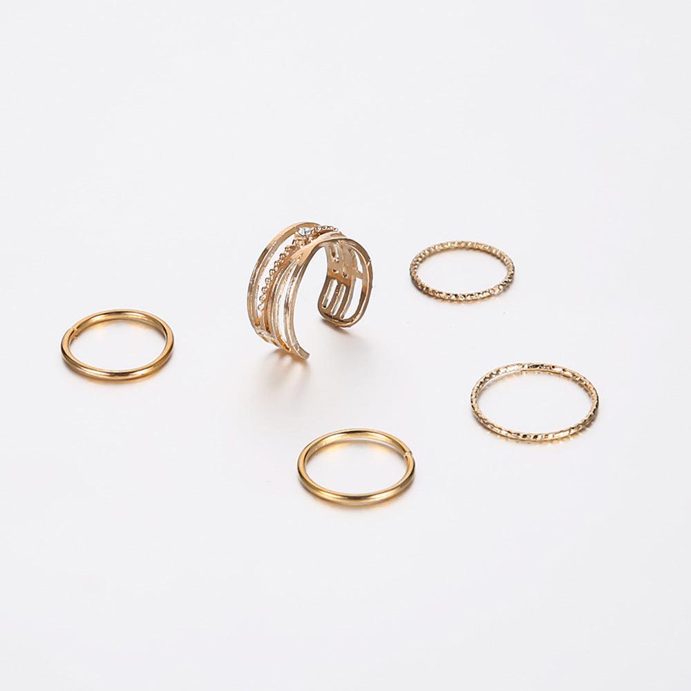 Ring Ins Cold Wind 5-piece Joint Ring Female - Frederika’s favorites 🦊