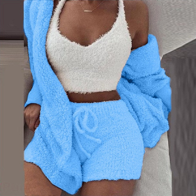 Flannel Velvet Pajamas Set - Frederika’s favorites 🦊