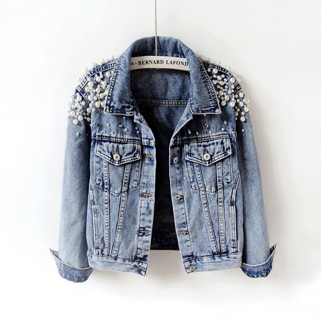 Pearl Casual Denim Jacket for Women - Frederika’s favorites 🦊