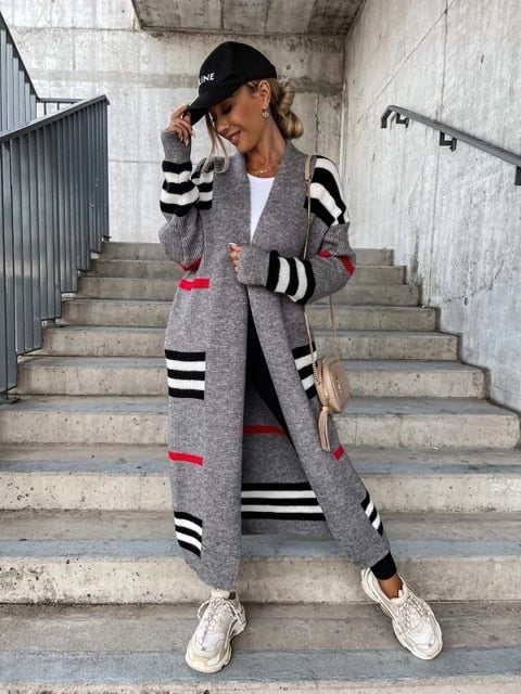 Women Stripe Sweater Casual Wear - Frederika’s favorites 🦊