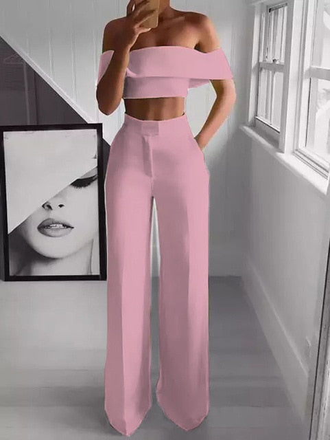 Cropped Top + Long Trousers Set - Frederika’s favorites 🦊