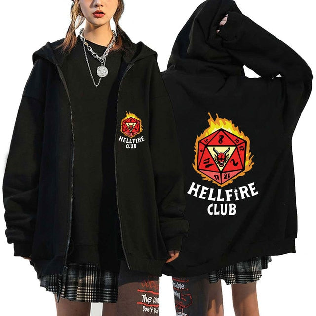 Funny Stranger Things Season 4 Zipper Hoodie - Frederika’s favorites 🦊