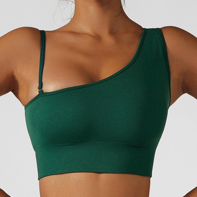 Summer Sexy Oblique Shoulder Yoga Clothes Tops - Frederika’s favorites 🦊