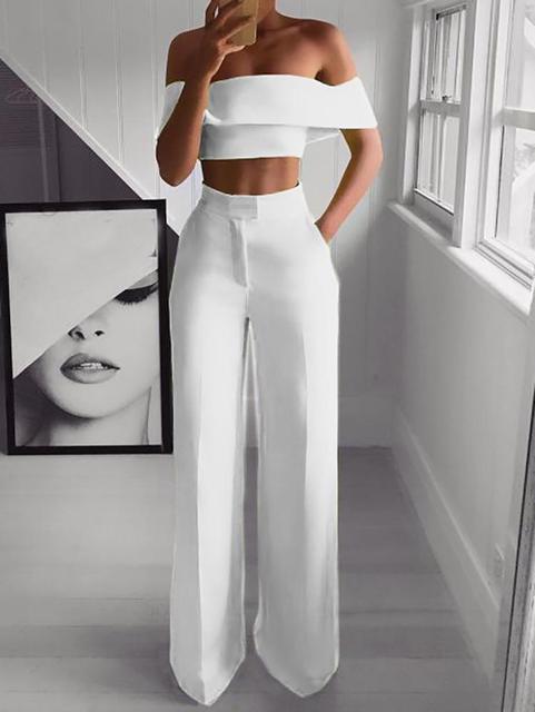 Cropped Top + Long Trousers Set - Frederika’s favorites 🦊